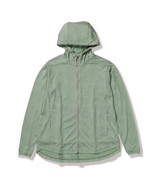 Foxfire（フォックスファイヤー）の「ＳＣウィンドパスフーディ（Tシャツ/カットソー・レディース・ライトグレー/ミント・S/M/L）」の2枚目の写真