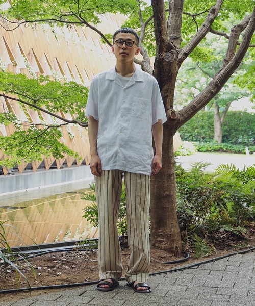 BRILLA per il gusto（ブリッラペルイルグースト）の「コットン ベージュストライプ ワイド イージーパンツ（その他パンツ・メンズ・ベージュ・SMALL/MEDIUM/LARGE）」の12枚目の写真