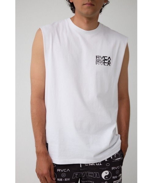 AZUL by moussy（アズールバイマウジー）の「RVCA×AZUL ノースリーブT（Tシャツ/カットソー・メンズ・ブラック/ホワイト・FREE）」の19枚目の写真