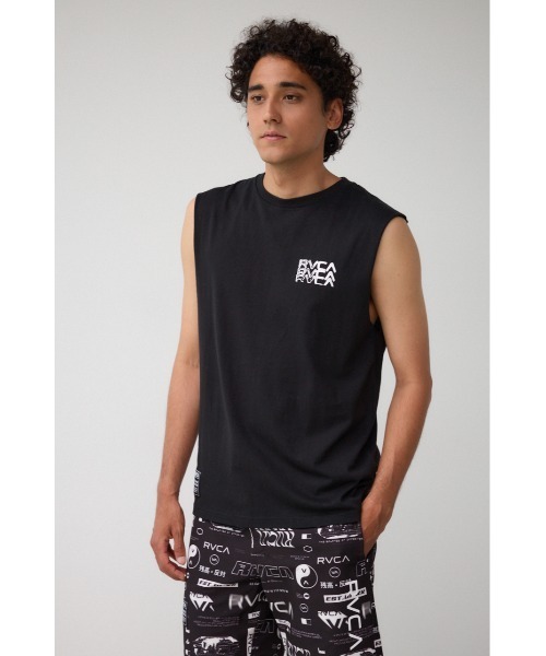 AZUL by moussy（アズールバイマウジー）の「RVCA×AZUL ノースリーブT（Tシャツ/カットソー・メンズ・ブラック/ホワイト・FREE）」の7枚目の写真