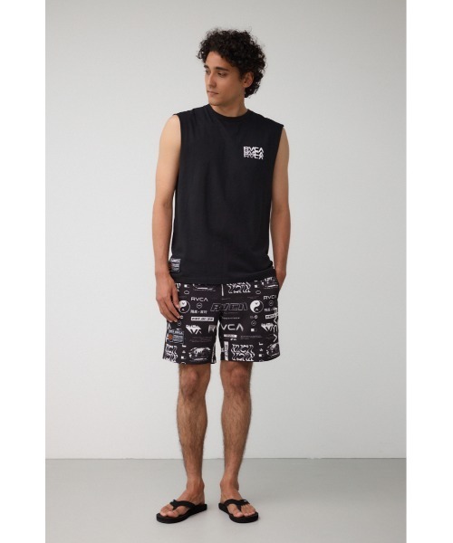 AZUL by moussy（アズールバイマウジー）の「RVCA×AZUL ノースリーブT（Tシャツ/カットソー・メンズ・ブラック/ホワイト・FREE）」の8枚目の写真
