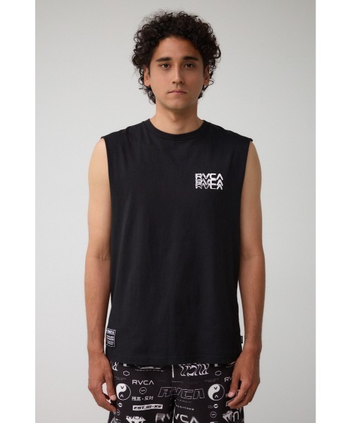 AZUL by moussy（アズールバイマウジー）の「RVCA×AZUL ノースリーブT（Tシャツ/カットソー・メンズ・ブラック/ホワイト・FREE）」の9枚目の写真