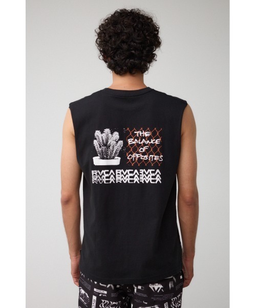 AZUL by moussy（アズールバイマウジー）の「RVCA×AZUL ノースリーブT（Tシャツ/カットソー・メンズ・ブラック/ホワイト・FREE）」の11枚目の写真