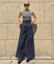 JENNE（ジェンヌ）の「エアリーデニムカマーベルトパンツ（その他パンツ）」