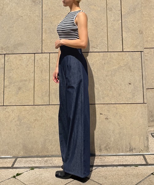 JENNE(ジェンヌ)の「エアリーデニムカマーベルトパンツ(その他パンツ・レディース・インディゴブルー・SMALL/MEDIUM/LARGE/X-LARGE)」の7枚目の写真
