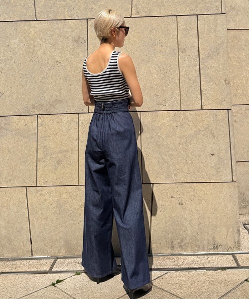 エアリーデニムカマーベルトパンツ（その他パンツ）｜JENNE（ジェンヌ