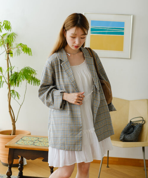 Kastane（カスタネ）の「【裏地なし】チェックシャツジャケット