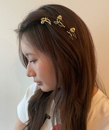 FOREVER 21 | ミニリボンクリップセット(バレッタ/ヘアクリップ)