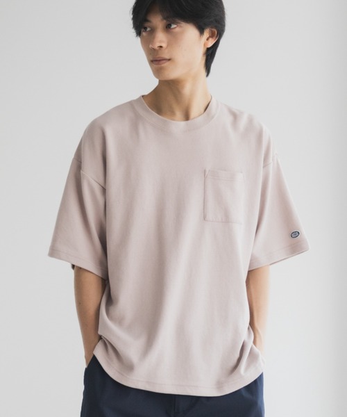 DISCUS（ディスカス）の「DISCUS COOLMAX冷感Tシャツ（Tシャツ/カットソー・メンズ・オートミール/スミクロ/ネイビー/ホワイト/ピンク系/ブラック/サックスブルー/グレイッシュベージュ・M/L/XL）」の8枚目の写真