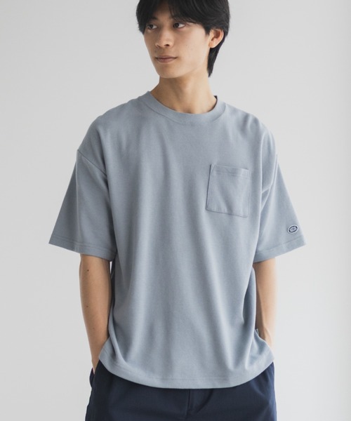 DISCUS（ディスカス）の「DISCUS COOLMAX冷感Tシャツ（Tシャツ/カットソー・メンズ・オートミール/スミクロ/ネイビー/ホワイト/ピンク系/ブラック/サックスブルー/グレイッシュベージュ・M/L/XL）」の7枚目の写真