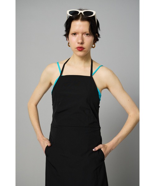 HeRIN.CYE(ヘリンドットサイ)の「Apron one piece エプロンワンピース(ワンピース・レディース・ブラック/ベージュ/オレンジ・FREE)」の12枚目の写真