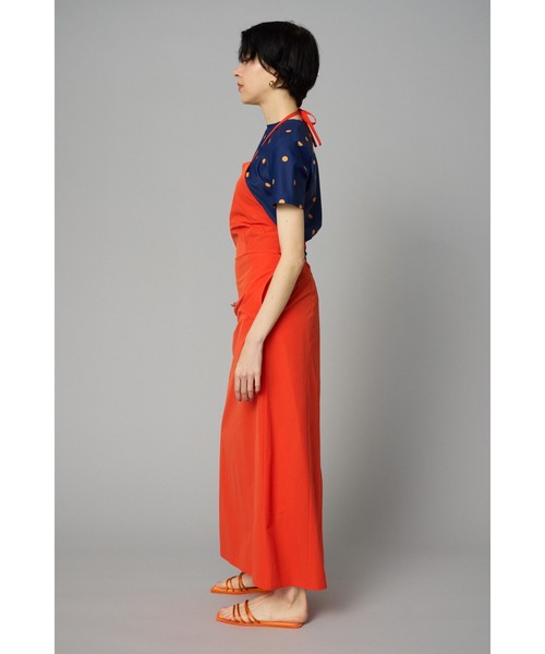 HeRIN.CYE(ヘリンドットサイ)の「Apron one piece エプロンワンピース(ワンピース・レディース・ブラック/ベージュ/オレンジ・FREE)」の15枚目の写真
