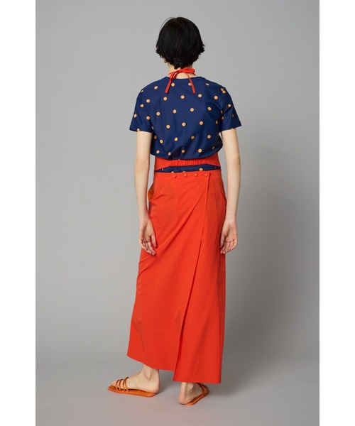 HeRIN.CYE(ヘリンドットサイ)の「Apron one piece エプロンワンピース(ワンピース・レディース・ブラック/ベージュ/オレンジ・FREE)」の16枚目の写真
