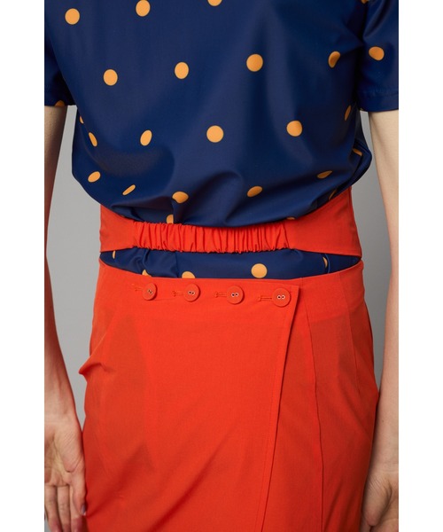 HeRIN.CYE(ヘリンドットサイ)の「Apron one piece エプロンワンピース(ワンピース・レディース・ブラック/ベージュ/オレンジ・FREE)」の22枚目の写真