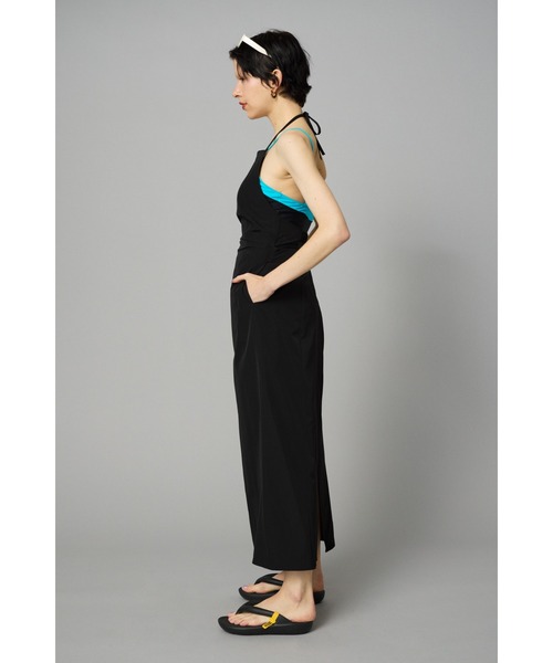HeRIN.CYE(ヘリンドットサイ)の「Apron one piece エプロンワンピース(ワンピース・レディース・ブラック/ベージュ/オレンジ・FREE)」の13枚目の写真