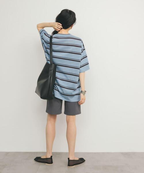 KBF（ケイビーエフ）の「ルーズボーダーニットTEE（ニット/セーター・レディース・ブルー系その他/ブラウン系その他・ONE）」の12枚目の写真