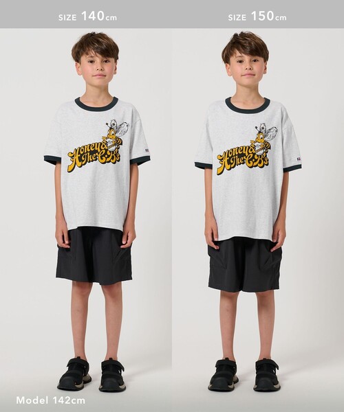 セール】【別注】＜RUSSELL ATHLETIC＞プリント リンガーTシャツ