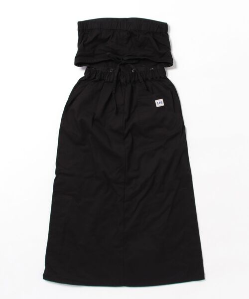 Lee（リー）の「Lee（リー）COMFORT BUSTIER SKIRT/ マルチウェイ デニム・ツイルブラック オールインワンスカート レディース（つなぎ/オールインワン・レディース・ブラック系その他/インディゴブルー・S/M）」の3枚目の写真