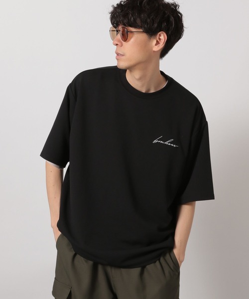 LAKOLE(ラコレ)の「刺繍ナシジ半袖T / 425534(Tシャツ/カットソー・メンズ・ブラック/スモークピンク/ホワイト・MEDIUM/LARGE)」の8枚目の写真