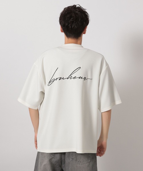 LAKOLE(ラコレ)の「刺繍ナシジ半袖T / 425534(Tシャツ/カットソー・メンズ・ブラック/スモークピンク/ホワイト・MEDIUM/LARGE)」の15枚目の写真