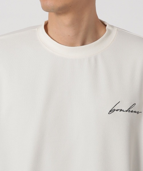 LAKOLE(ラコレ)の「刺繍ナシジ半袖T / 425534(Tシャツ/カットソー・メンズ・ブラック/スモークピンク/ホワイト・MEDIUM/LARGE)」の16枚目の写真