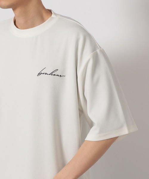 LAKOLE(ラコレ)の「刺繍ナシジ半袖T / 425534(Tシャツ/カットソー・メンズ・ブラック/スモークピンク/ホワイト・MEDIUM/LARGE)」の17枚目の写真