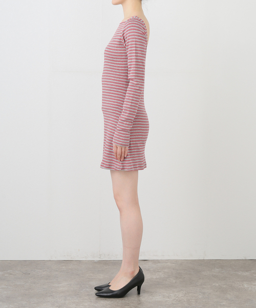 PULP/417EDIFICE(パルプフォーワンセブンエディフィス)の「【Geek Office / ギークオフィス】Just / ジャスト BACKLESS DRESS(ワンピース・レディース・レッド・FREE)」の4枚目の写真