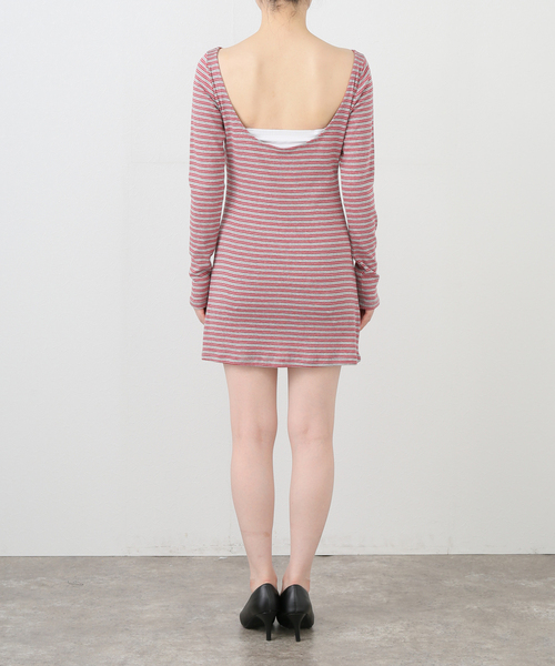 PULP/417EDIFICE(パルプフォーワンセブンエディフィス)の「【Geek Office / ギークオフィス】Just / ジャスト BACKLESS DRESS(ワンピース・レディース・レッド・FREE)」の3枚目の写真