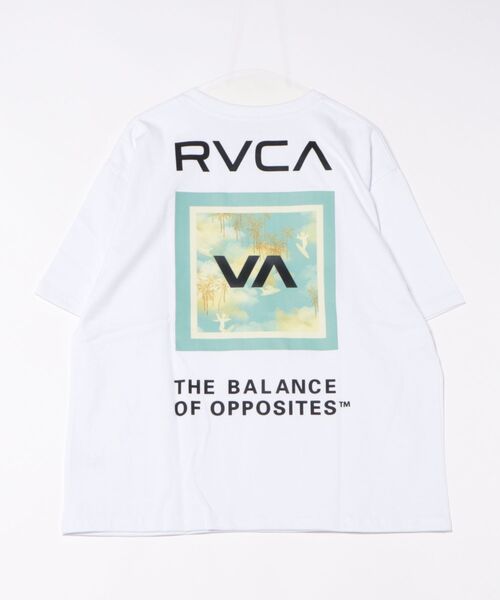 RVCA（ルーカ）の「RVCA/ルーカ 半袖Tシャツ ビックシルエット バックプリント BF04A-200（Tシャツ/カットソー・メンズ・ブラック×ホワイト/ブラック×グレー/ホワイト×ネイビー/アイボリー/ホワイト×ブルー・L/M/S）」の6枚目の写真