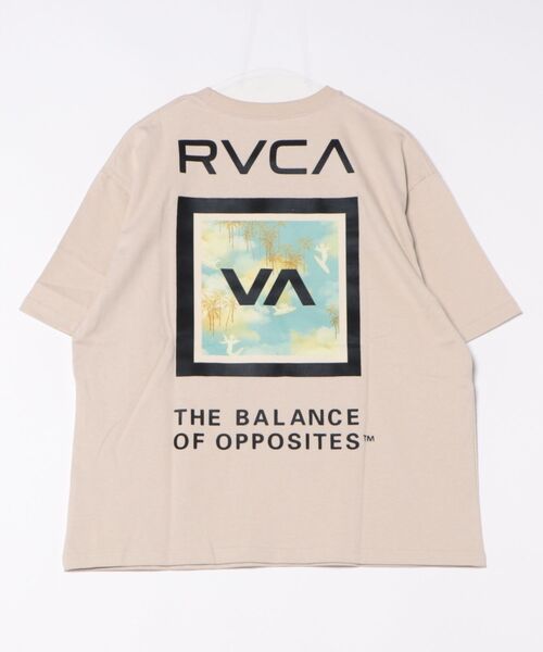 RVCA（ルーカ）の「RVCA/ルーカ 半袖Tシャツ ビックシルエット バックプリント BF04A-200（Tシャツ/カットソー・メンズ・ブラック×ホワイト/ブラック×グレー/ホワイト×ネイビー/アイボリー/ホワイト×ブルー・L/M/S）」の10枚目の写真