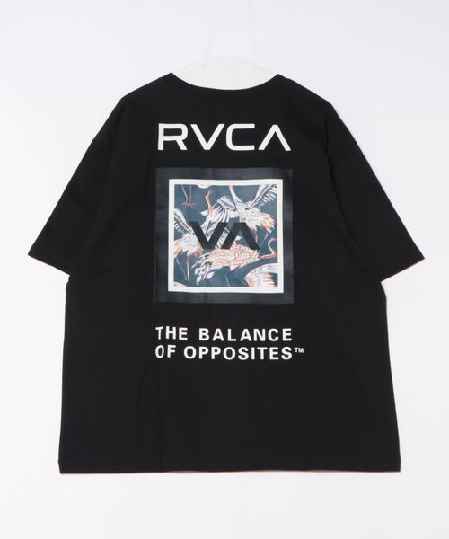 RVCA（ルーカ）の「RVCA/ルーカ 半袖Tシャツ ビックシルエット バックプリント BF04A-200（Tシャツ/カットソー・メンズ・ブラック×ホワイト/ブラック×グレー/ホワイト×ネイビー/アイボリー/ホワイト×ブルー・L/M/S）」の9枚目の写真