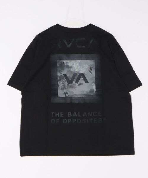 RVCA（ルーカ）の「RVCA/ルーカ 半袖Tシャツ ビックシルエット バックプリント BF04A-200（Tシャツ/カットソー・メンズ・ブラック×ホワイト/ブラック×グレー/ホワイト×ネイビー/アイボリー/ホワイト×ブルー・L/M/S）」の8枚目の写真