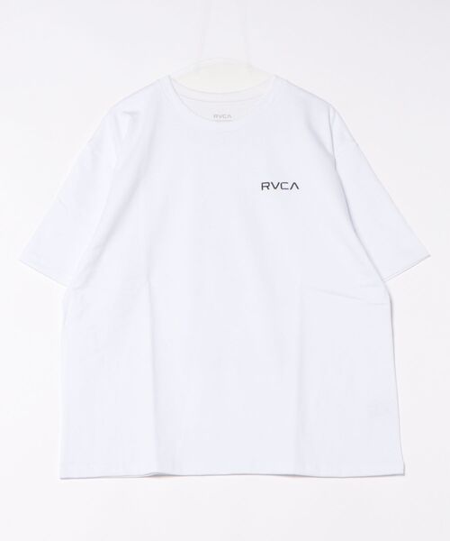 RVCA（ルーカ）の「RVCA/ルーカ 半袖Tシャツ ビックシルエット バックプリント BF04A-200（Tシャツ/カットソー・メンズ・ブラック×ホワイト/ブラック×グレー/ホワイト×ネイビー/アイボリー/ホワイト×ブルー・L/M/S）」の15枚目の写真