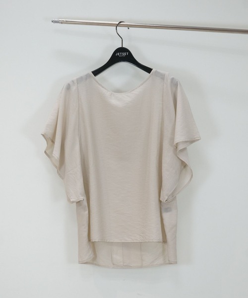 JETSET SOLO PLUS (ジェットセットソロプラス)の「【JETSET SOLO PLUS】COOLTOUCH 2WAY ブラウス(シャツ/ブラウス・レディース・チャコールグレー/グレイッシュベージュ/モカ・FREE)」の3枚目の写真