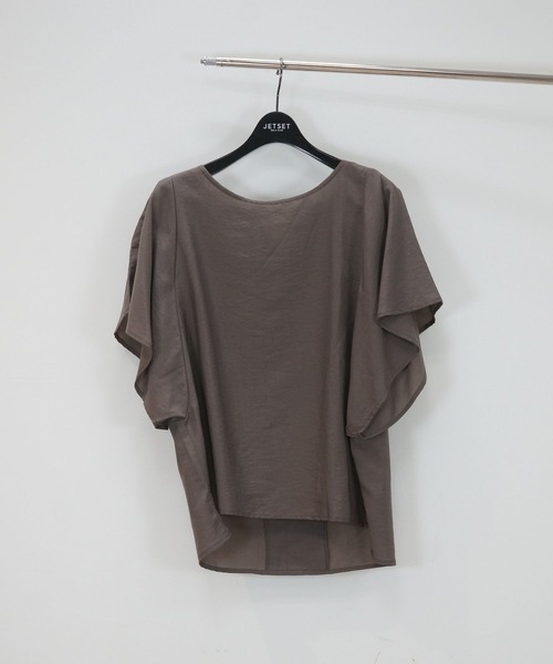 JETSET SOLO PLUS (ジェットセットソロプラス)の「【JETSET SOLO PLUS】COOLTOUCH 2WAY ブラウス(シャツ/ブラウス・レディース・チャコールグレー/グレイッシュベージュ/モカ・FREE)」の2枚目の写真