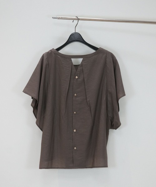 JETSET SOLO PLUS (ジェットセットソロプラス)の「【JETSET SOLO PLUS】COOLTOUCH 2WAY ブラウス(シャツ/ブラウス・レディース・チャコールグレー/グレイッシュベージュ/モカ・FREE)」の5枚目の写真