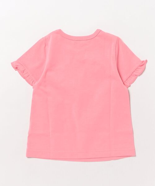 HAKKA KIDS（ハッカキッズ）の「フラワーモチーフドライTシャツ（Tシャツ/カットソー・キッズ・ピンク/オフホワイト・100cm/130cm/120cm/110cm）」の3枚目の写真