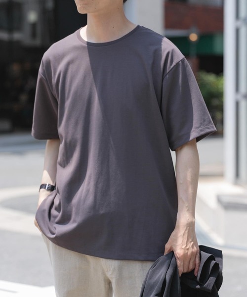 ITEMS URBANRESEARCH（アイテムズ アーバンリサーチ）の「『UVカット』汗染み防止×吸水速乾Tシャツ（Tシャツ/カットソー・メンズ・オリーブ/チャコールグレー/ホワイト・MEDIUM/LARGE）」の10枚目の写真