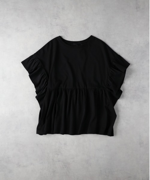 Right-on(ライトオン)の「【HONEYSUCKLE ROSE】接触冷感フリルTシャツ(その他トップス・レディース・レッド/オフホワイト/ブラック・M/L)」の6枚目の写真
