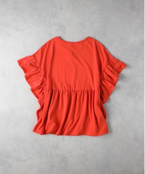 Right-on(ライトオン)の「【HONEYSUCKLE ROSE】接触冷感フリルTシャツ(その他トップス・レディース・レッド/オフホワイト/ブラック・M/L)」の8枚目の写真