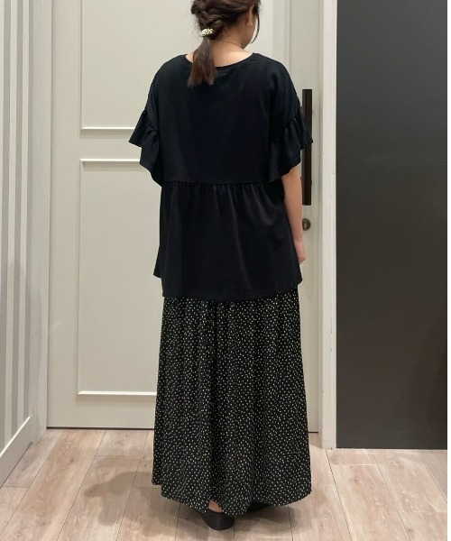 Right-on(ライトオン)の「【HONEYSUCKLE ROSE】接触冷感フリルTシャツ(その他トップス・レディース・レッド/オフホワイト/ブラック・M/L)」の21枚目の写真