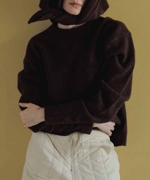 anuke Layered Scarf Knit レイヤードスカーフニット/62520528（ニット