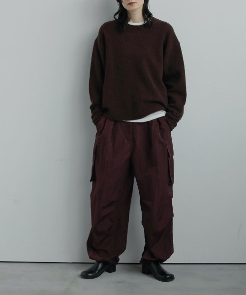 anuke(アンヌーク)の「anuke Layered Scarf Knit レイヤードスカーフニット/62520528(ニット/セーター・レディース・ブラウン/アイボリー・ONE SIZE)」の9枚目の写真