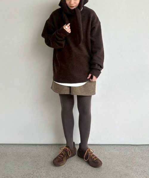 anuke(アンヌーク)の「anuke Layered Scarf Knit レイヤードスカーフニット/62520528(ニット/セーター・レディース・ブラウン/アイボリー・ONE SIZE)」の19枚目の写真