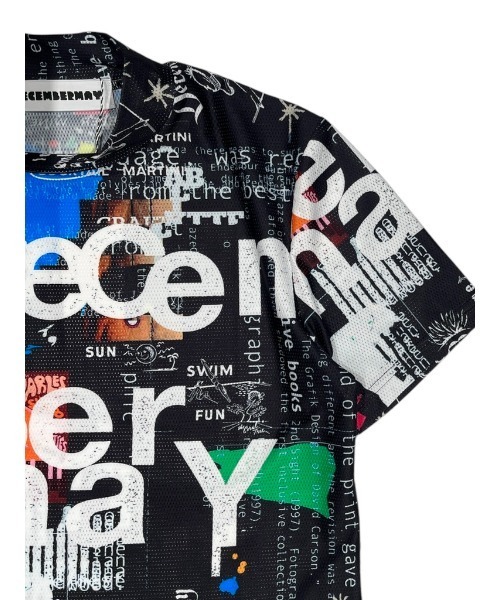 DECEMBERMAY(ディセンバーメイ)の「Graffiti mock neck shirt(Tシャツ/カットソー・レディース・ブラック/ホワイト・MEDIUM/SMALL)」の6枚目の写真