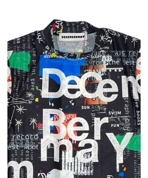 DECEMBERMAY(ディセンバーメイ)の「Graffiti mock neck shirt(Tシャツ/カットソー・レディース・ブラック/ホワイト・MEDIUM/SMALL)」の5枚目の写真