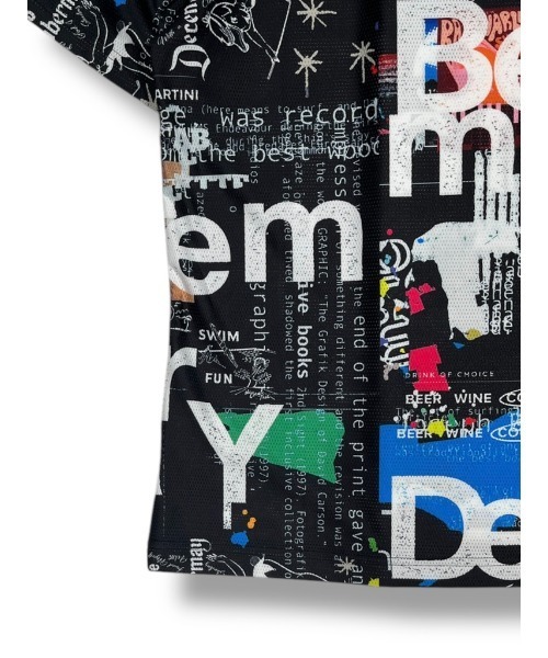 DECEMBERMAY(ディセンバーメイ)の「Graffiti mock neck shirt(Tシャツ/カットソー・レディース・ブラック/ホワイト・MEDIUM/SMALL)」の9枚目の写真