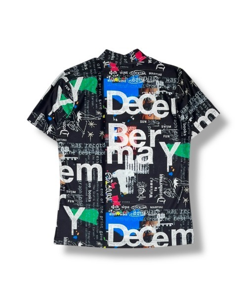 DECEMBERMAY(ディセンバーメイ)の「Graffiti mock neck shirt(Tシャツ/カットソー・レディース・ブラック/ホワイト・MEDIUM/SMALL)」の4枚目の写真