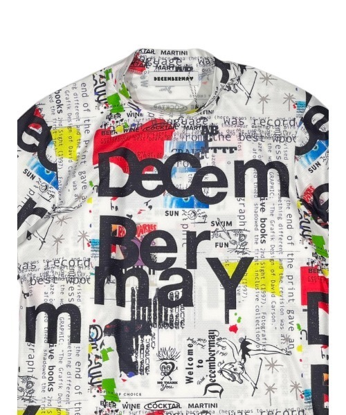 DECEMBERMAY(ディセンバーメイ)の「Graffiti mock neck shirt(Tシャツ/カットソー・レディース・ブラック/ホワイト・MEDIUM/SMALL)」の12枚目の写真