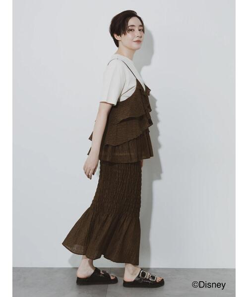 Te chichi(テチチ)の「【松井愛莉着用】ドットシャーリングタイトスカート(セットアップ可)《2025summer catalog item》(スカート・レディース・ブラウン/ブラック・F)」の8枚目の写真